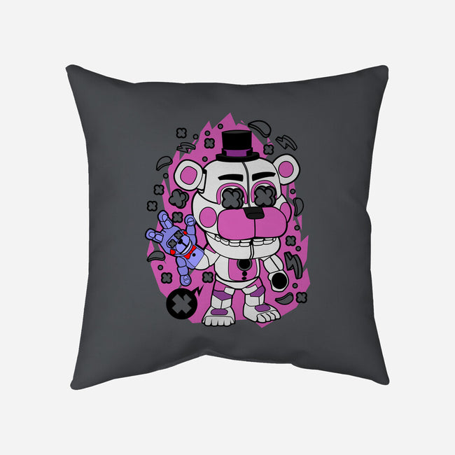 Freddy White-none removable cover w insert throw pillow-ElMattew