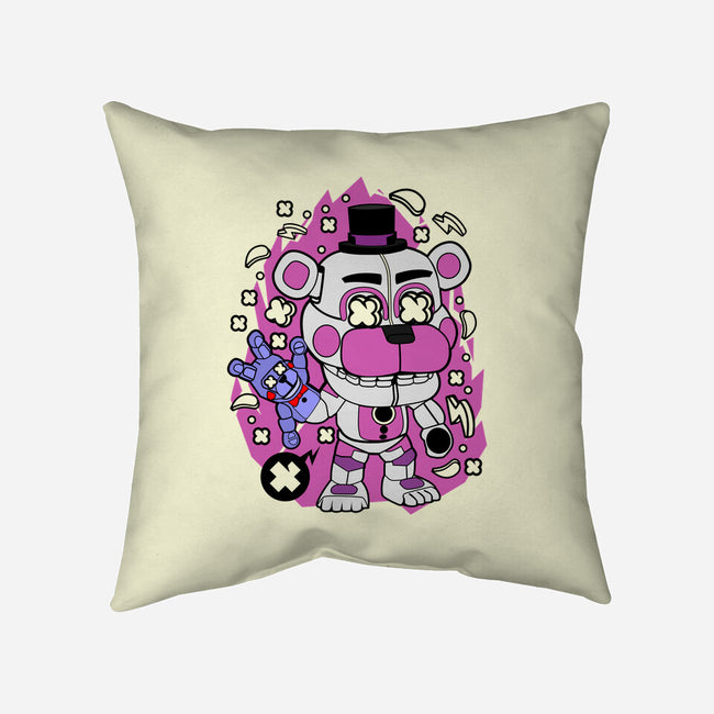 Freddy White-none removable cover w insert throw pillow-ElMattew