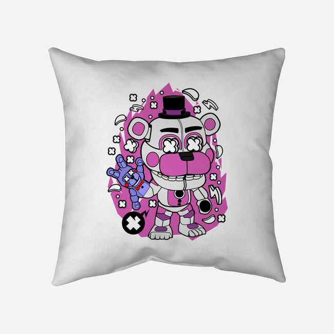Freddy White-none removable cover w insert throw pillow-ElMattew