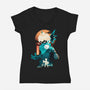 Bakugo-womens v-neck tee-hirolabs
