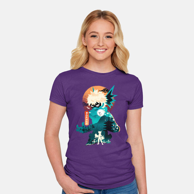 Bakugo-womens fitted tee-hirolabs