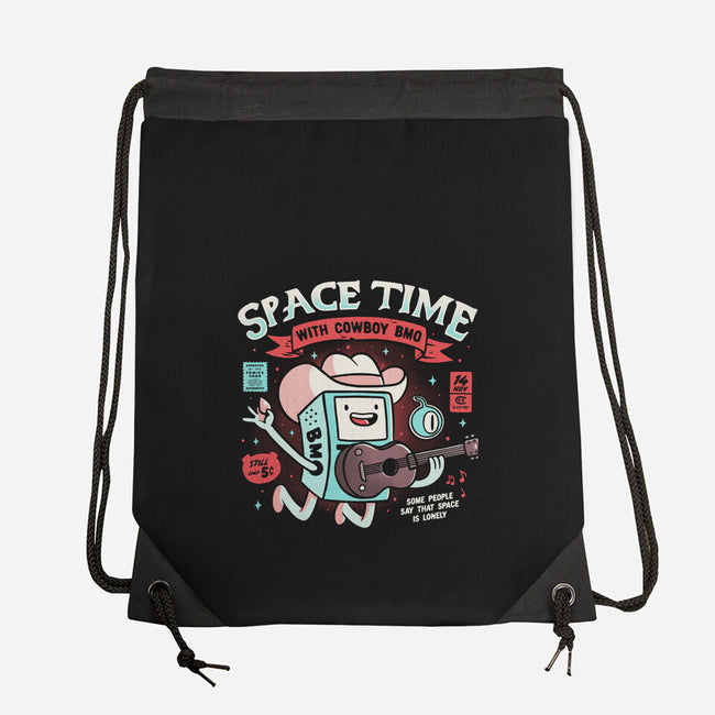 Space Time-none drawstring bag-eduely