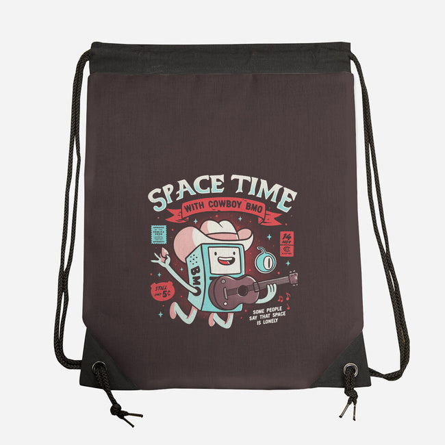 Space Time-none drawstring bag-eduely