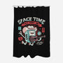 Space Time-none polyester shower curtain-eduely