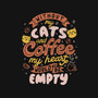 Cats and Coffee-womens racerback tank-eduely