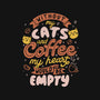 Cats and Coffee-none removable cover w insert throw pillow-eduely