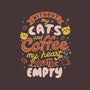 Cats and Coffee-none polyester shower curtain-eduely