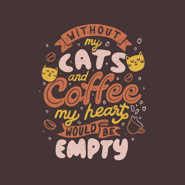 Cats and Coffee-none removable cover w insert throw pillow-eduely