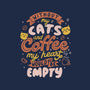 Cats and Coffee-none removable cover w insert throw pillow-eduely