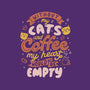 Cats and Coffee-none removable cover w insert throw pillow-eduely