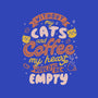 Cats and Coffee-none removable cover w insert throw pillow-eduely