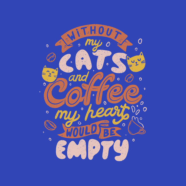 Cats and Coffee-none drawstring bag-eduely