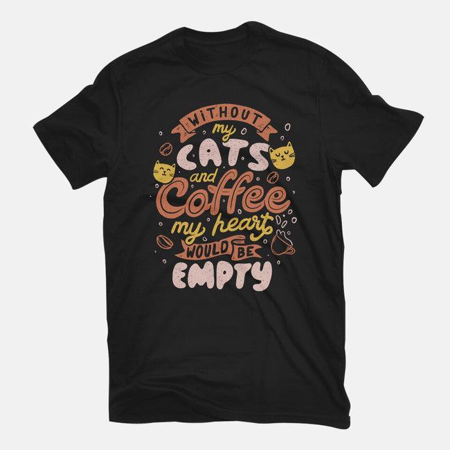 Cats and Coffee-mens heavyweight tee-eduely