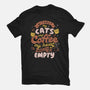 Cats and Coffee-womens basic tee-eduely
