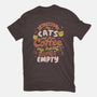 Cats and Coffee-mens long sleeved tee-eduely