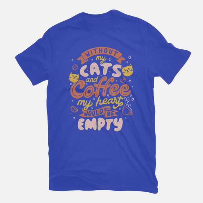 Cats and Coffee-womens basic tee-eduely
