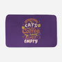 Cats and Coffee-none memory foam bath mat-eduely