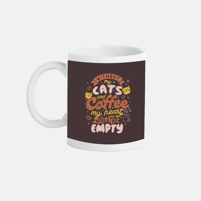 Cats and Coffee-none glossy mug-eduely