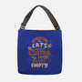 Cats and Coffee-none adjustable tote-eduely
