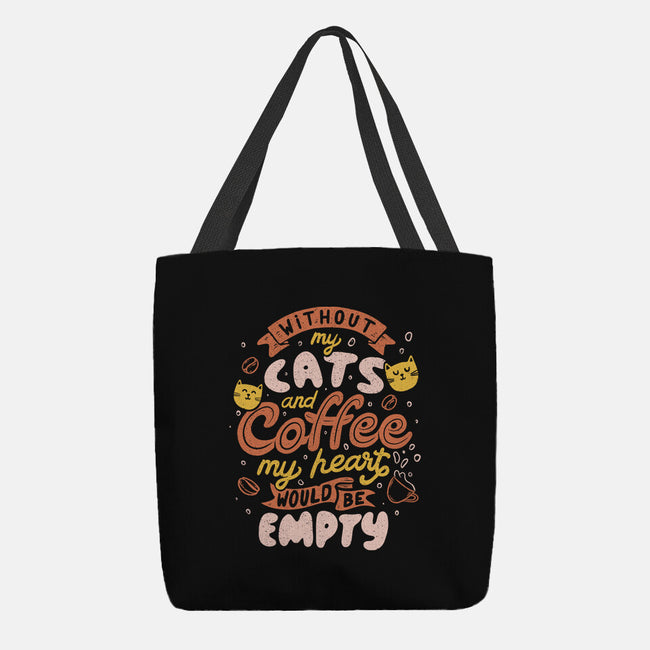Cats and Coffee-none basic tote-eduely