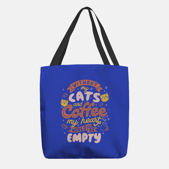 Cats and Coffee-none basic tote-eduely