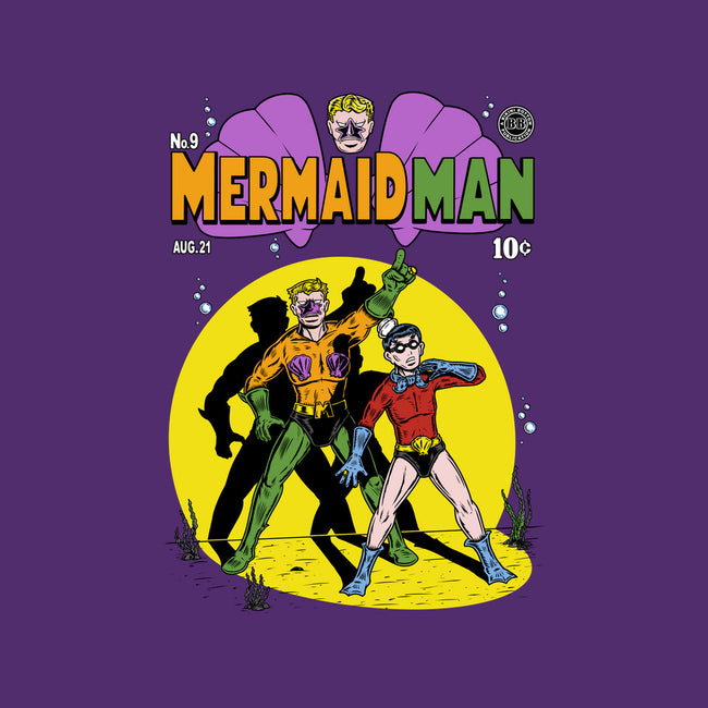 Mermaid Man-womens fitted tee-Firebrander