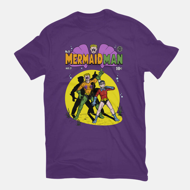 Mermaid Man-womens basic tee-Firebrander