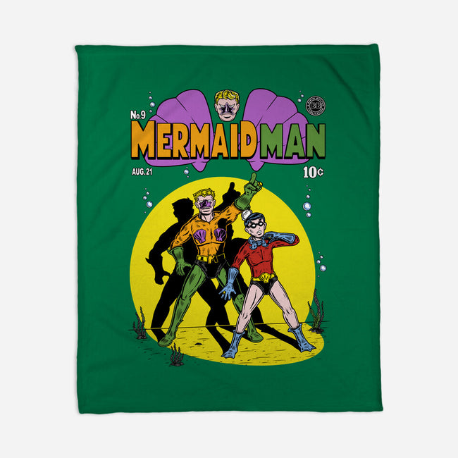 Mermaid Man-none fleece blanket-Firebrander