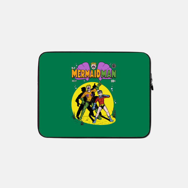 Mermaid Man-none zippered laptop sleeve-Firebrander