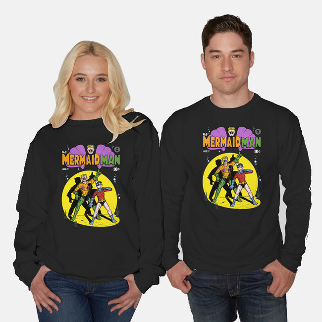 Mermaid Man-unisex crew neck sweatshirt-Firebrander