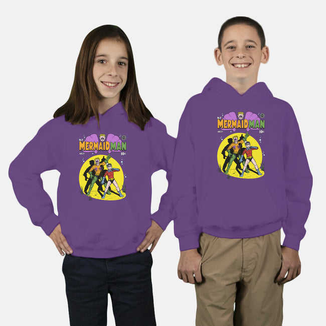 Mermaid Man-youth pullover sweatshirt-Firebrander