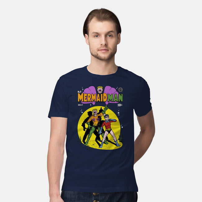 Mermaid Man-mens premium tee-Firebrander