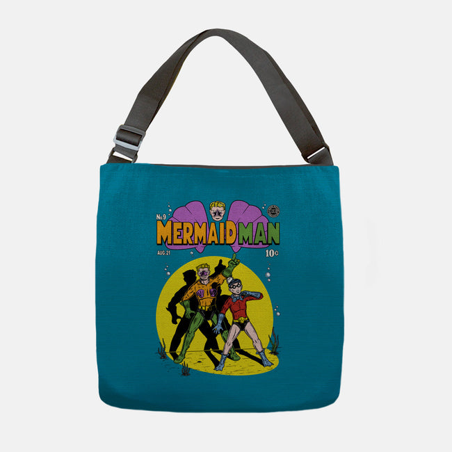 Mermaid Man-none adjustable tote-Firebrander