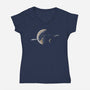LV426-womens v-neck tee-daobiwan