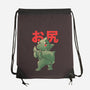 Buttzilla-none drawstring bag-eduely