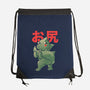 Buttzilla-none drawstring bag-eduely