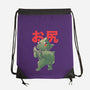 Buttzilla-none drawstring bag-eduely