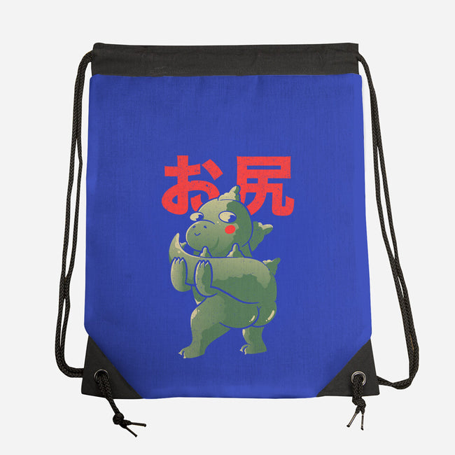 Buttzilla-none drawstring bag-eduely