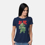 Buttzilla-womens basic tee-eduely