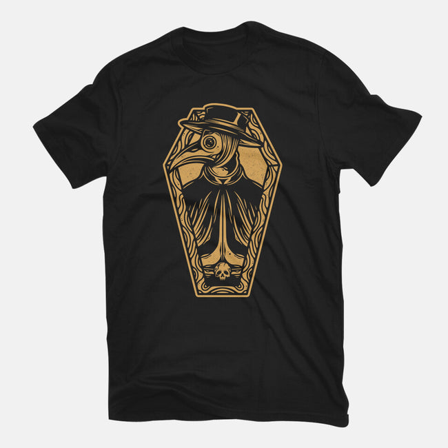 Plague Doctor Coffin-unisex basic tee-Alundrart
