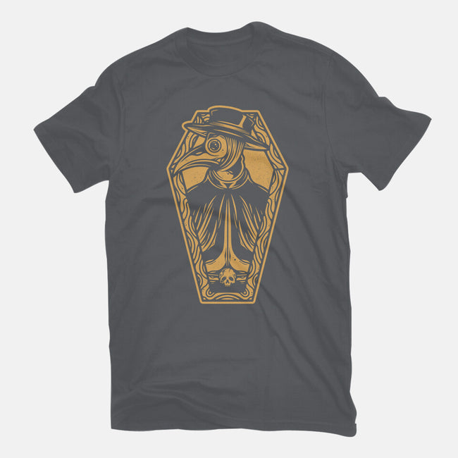 Plague Doctor Coffin-womens basic tee-Alundrart