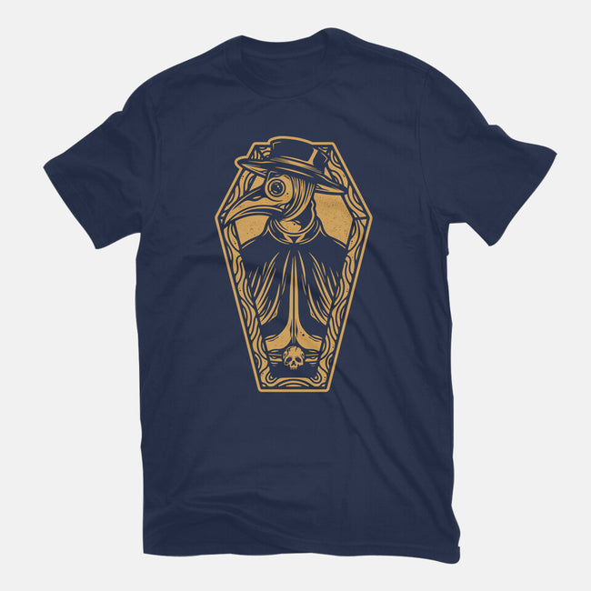 Plague Doctor Coffin-womens basic tee-Alundrart