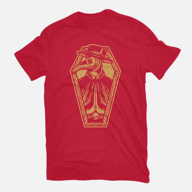 Plague Doctor Coffin-unisex basic tee-Alundrart