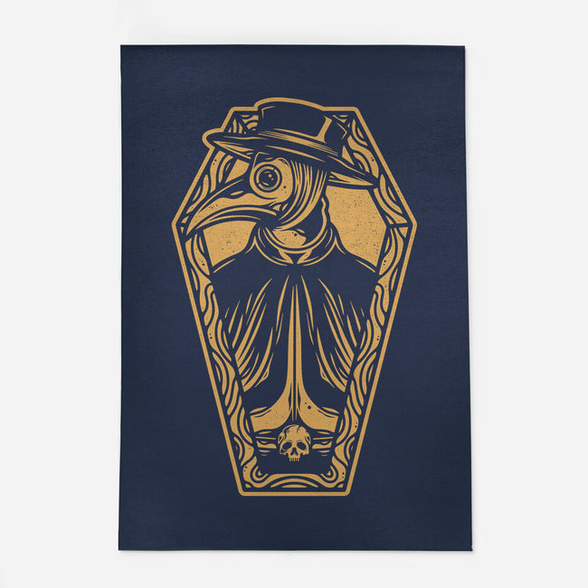 Plague Doctor Coffin-none indoor rug-Alundrart
