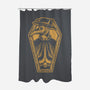 Plague Doctor Coffin-none polyester shower curtain-Alundrart