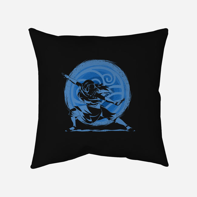 Water Element Master-none removable cover throw pillow-Seikorich