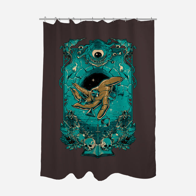 Dungeon Master-none polyester shower curtain-Hafaell