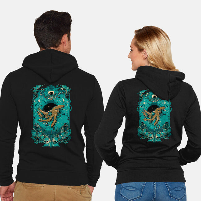 Dungeon Master-unisex zip-up sweatshirt-Hafaell