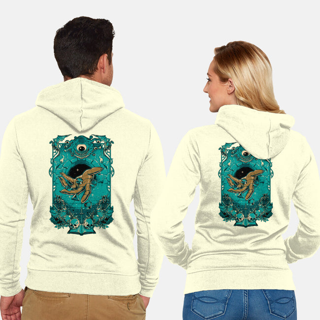 Dungeon Master-unisex zip-up sweatshirt-Hafaell