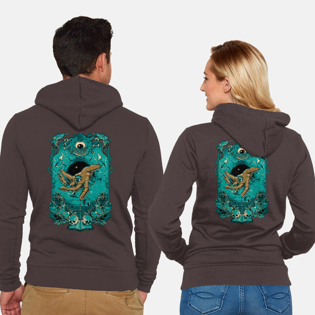 Dungeon Master-unisex zip-up sweatshirt-Hafaell